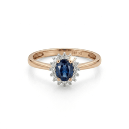 Zafírový prsteň "Midnight Glamour" s briliantmi 1