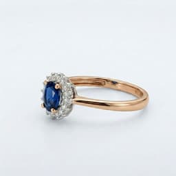 Zafírový prsteň "Midnight Glamour" s briliantmi 2